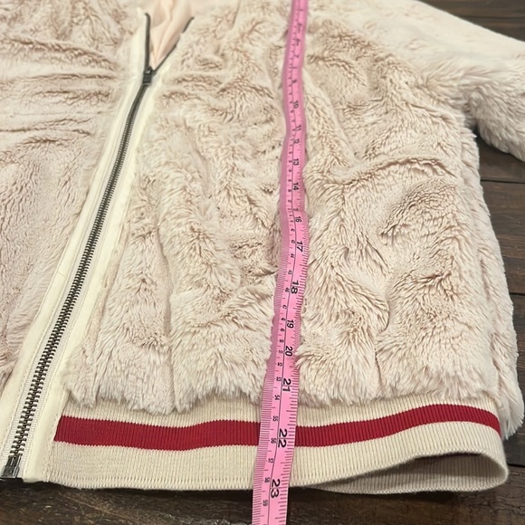 Lavender Brown fur Bomber Jacket/Like New - Picture 15 of 16